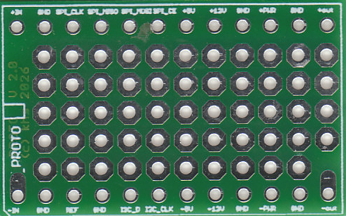 analog::blocks 100 mil universal prototype board with 2.54 mm prototyping grid