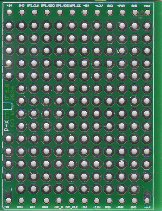 analog::blocks double-height Universal Prototype Board with 100 mil prototyping grid