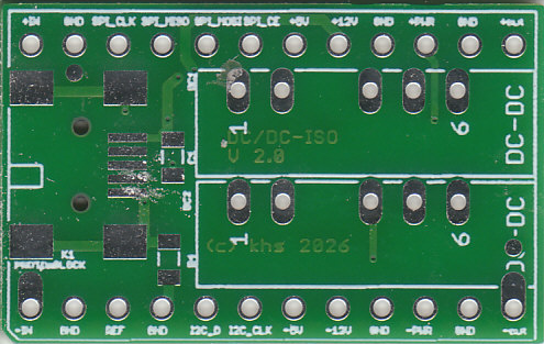 analog::blocks USB Dual DC/DC Prototype Board with two isolated DC/DC converter positions