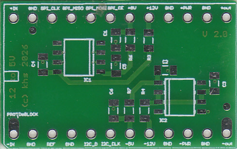 analog::blocks ±12 V to ±5 V Linear Regulator Prototype Board